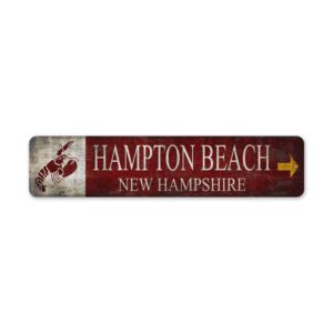 Lobster-Hampton-Beach-Premium-Quality-Rustic-Metal-Sign-2