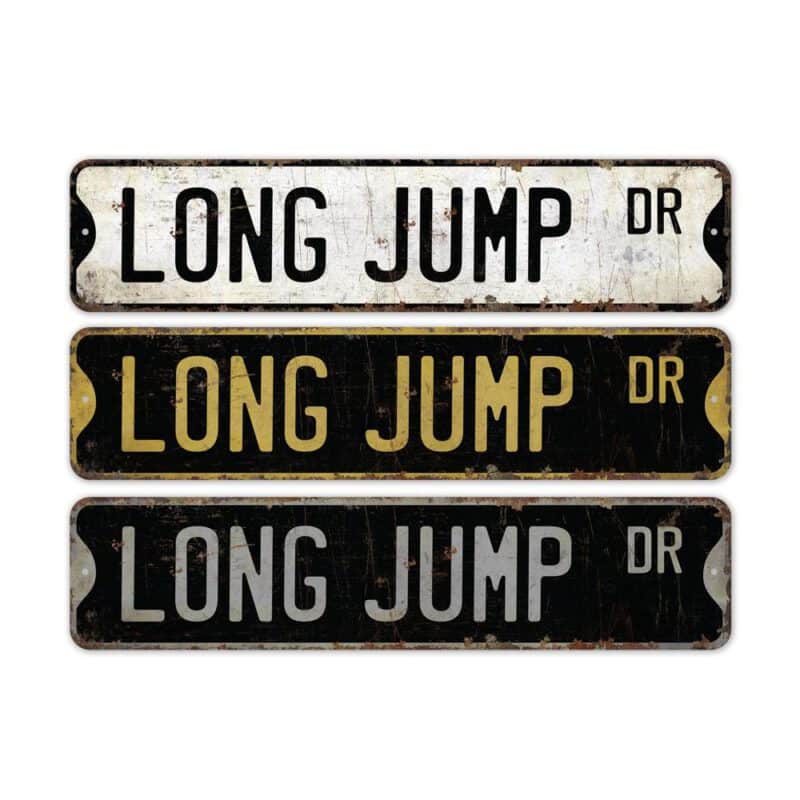 Long-Jump-Premium-Quality-Rustic-Metal-Sign-2