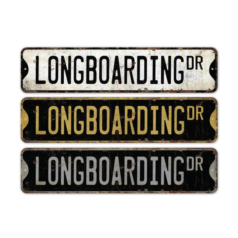 Longboarding-Premium-Quality-Rustic-Metal-Sign-2