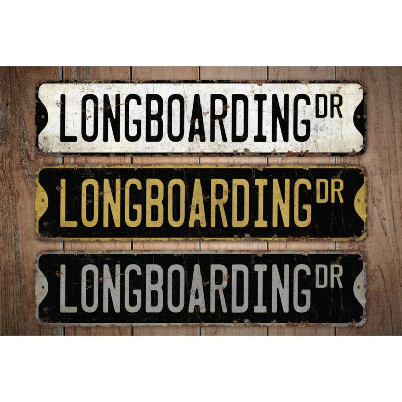 Longboarding-Premium-Quality-Rustic-Metal-Sign-Images