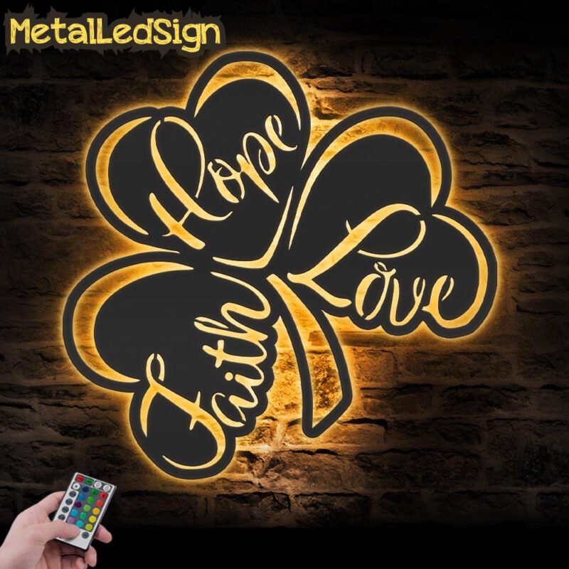 Lucky-Shamrock-Metal-Wall-Art-LED-Light-5.jpg