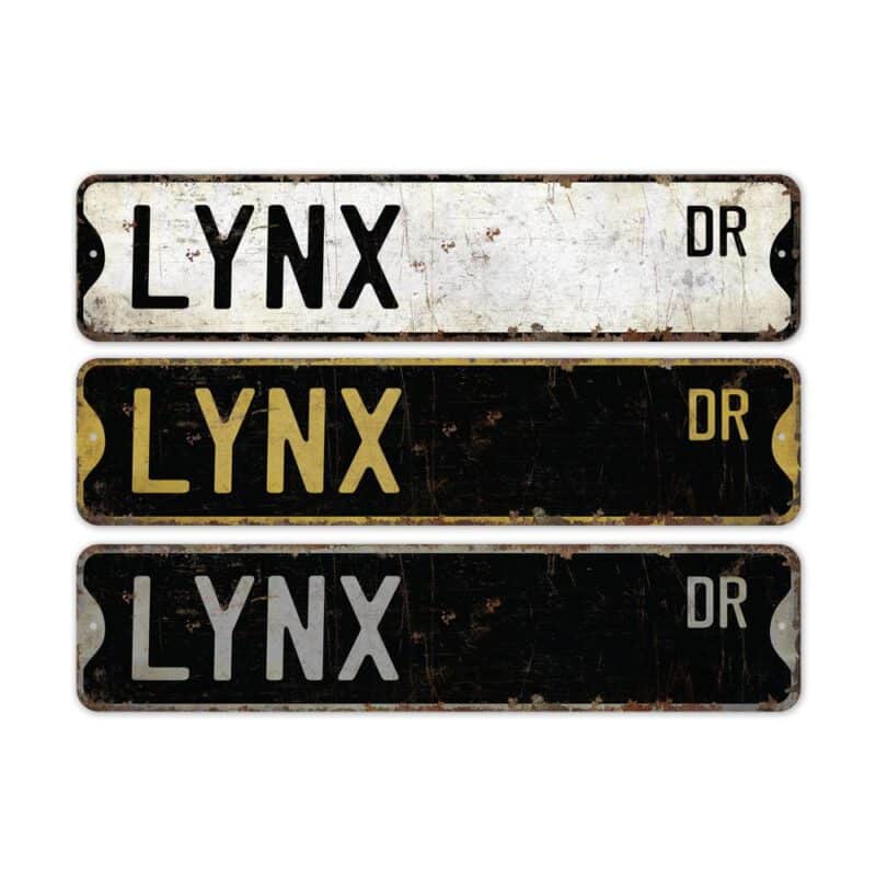 Lynx-Premium-Quality-Rustic-Metal-Sign-2