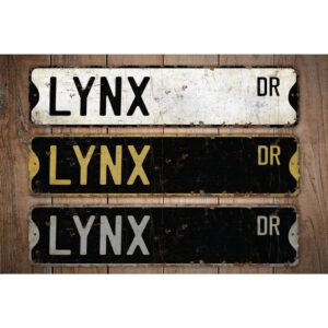 Lynx-Premium-Quality-Rustic-Metal-Sign-Images