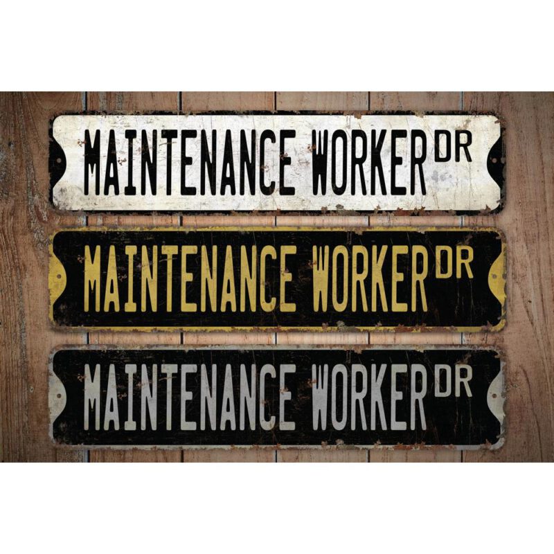 Maintenance-Worker-Premium-Quality-Rustic-Metal-Sign-Images