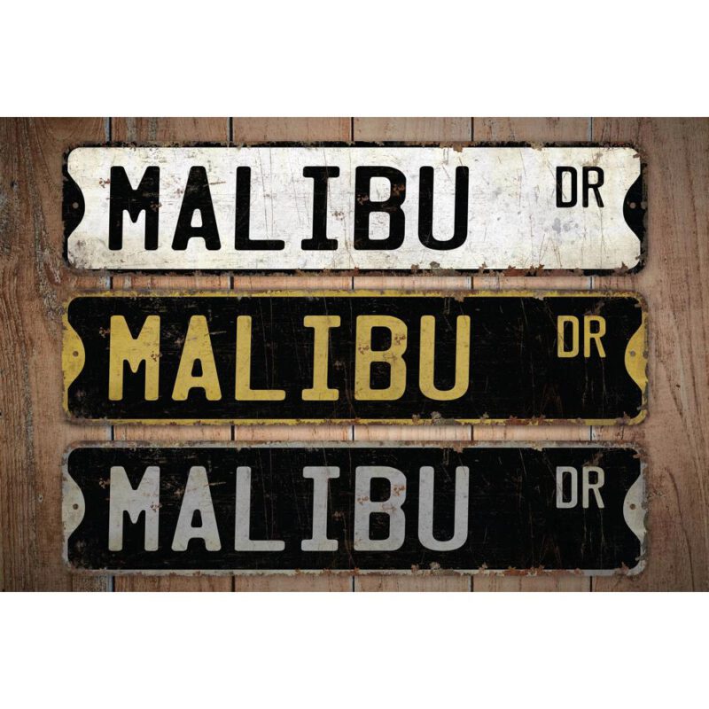 Malibu-Sign-Premium-Quality-Rustic-Metal-Sign-Images