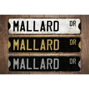 Mallard-Premium-Quality-Rustic-Metal-Sign-Images