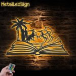 Man-Beach-Scene-on-the-Book-Lover-Metal-Wall-Art-LED-Light-Images.jpg