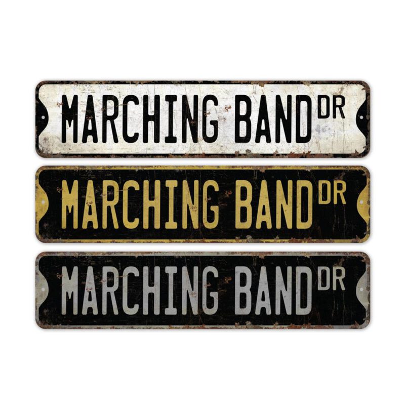 Marching-Band-Sign-Premium-Quality-Rustic-Metal-Sign-2