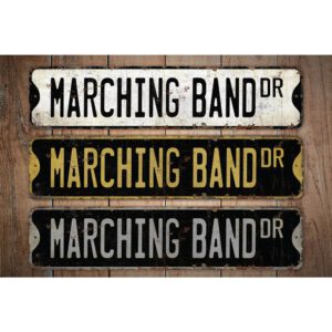 Marching-Band-Sign-Premium-Quality-Rustic-Metal-Sign-Images