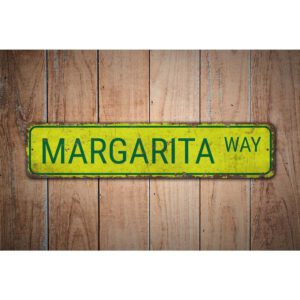 Margarita-Road-Sign-Premium-Quality-Rustic-Metal-Sign-Images