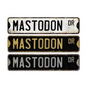 Mastodon-Premium-Quality-Rustic-Metal-Sign-2