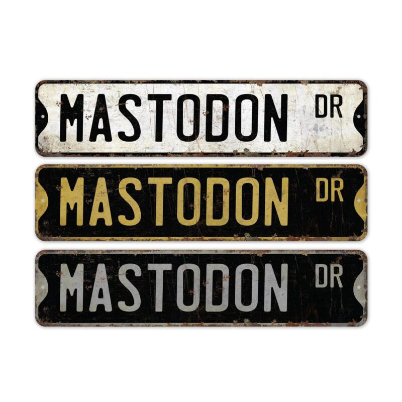 Mastodon-Premium-Quality-Rustic-Metal-Sign-2