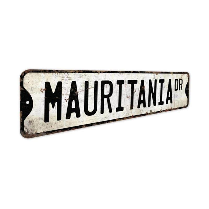 Mauritania-Premium-Quality-Rustic-Metal-Sign-3