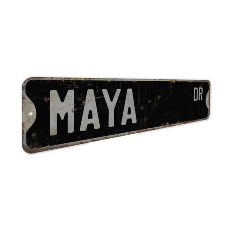 Maya-Name-Sign-Premium-Quality-Rustic-Metal-Sign-7