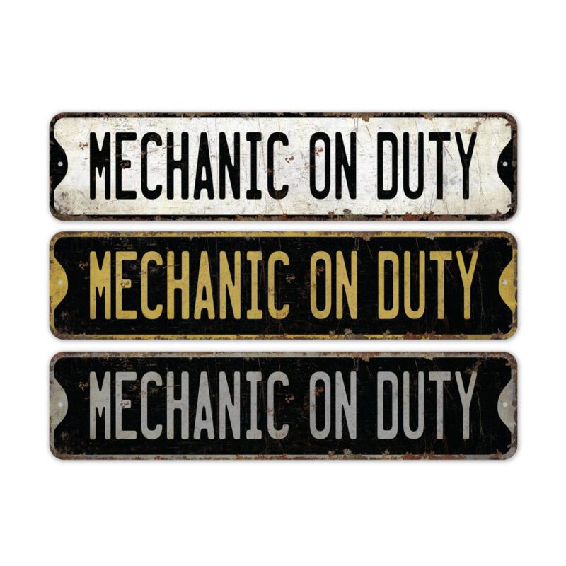 Mechanic-On-Duty-Premium-Quality-Rustic-Metal-Sign-2