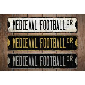 Medieval-Football-Premium-Quality-Rustic-Metal-Sign-Images