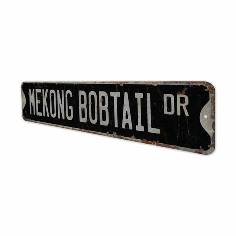 Mekong-Bobtail-Cat-Premium-Quality-Rustic-Metal-Sign-8