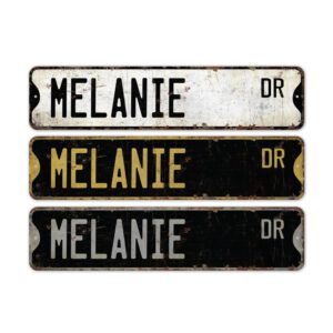 Melanie-Name-Sign-Premium-Quality-Rustic-Metal-Sign-2