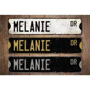 Melanie-Name-Sign-Premium-Quality-Rustic-Metal-Sign-Images