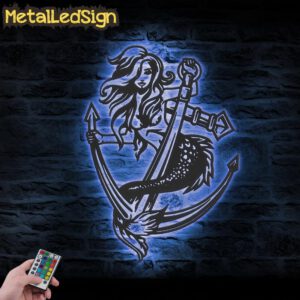 Mermaid-Girl-Fish-Tail-Boat-Anchor-Metal-Wall-Art-LED-Light-3.jpg