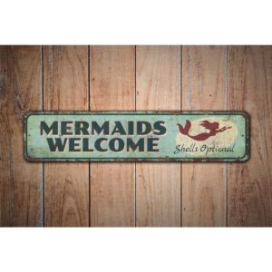 Mermaids-Welcome-Sign-Premium-Quality-Rustic-Metal-Sign-Images