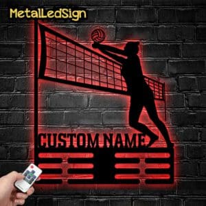 Metal-Volleyball-Medal-Hanger-Wall-Art-Led-Light-2