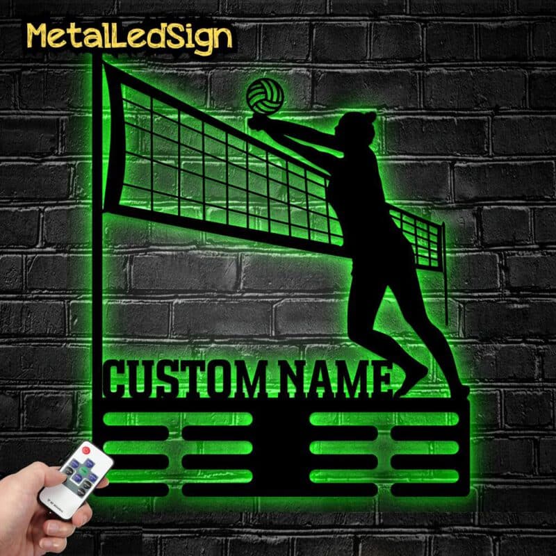 Metal-Volleyball-Medal-Hanger-Wall-Art-Led-Light-8