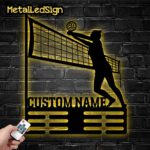 Metal-Volleyball-Medal-Hanger-Wall-Art-Led-Light-Images