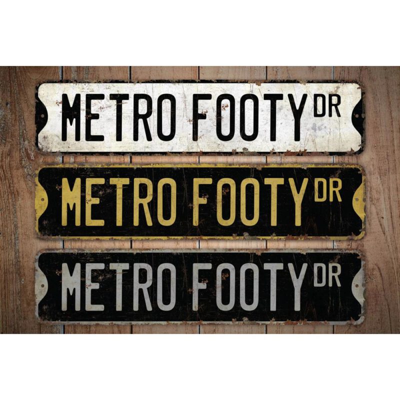 Metro-Footy-Premium-Quality-Rustic-Metal-Sign-Images