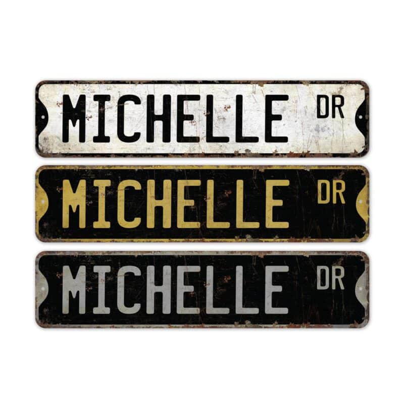 Michelle-Name-Sign-Premium-Quality-Rustic-Metal-Sign-2