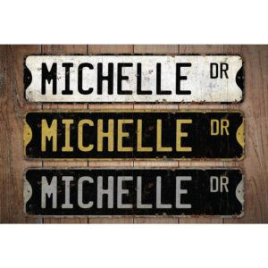 Michelle-Name-Sign-Premium-Quality-Rustic-Metal-Sign-Images