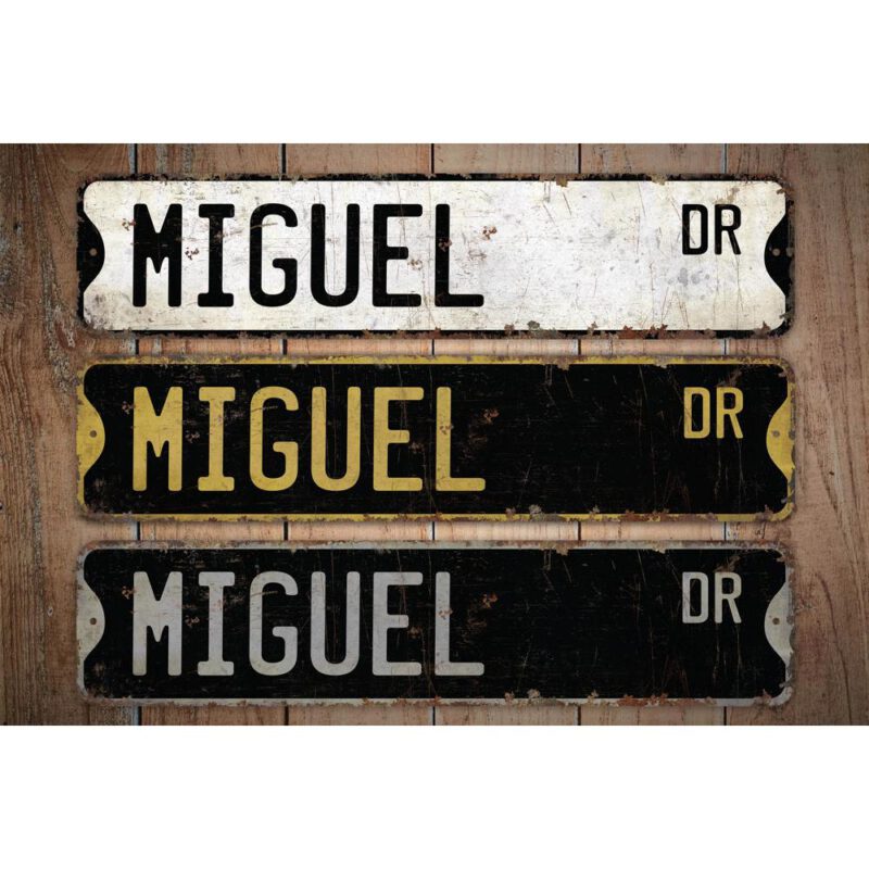 Miguel-Name-Sign-Premium-Quality-Rustic-Metal-Sign-Images