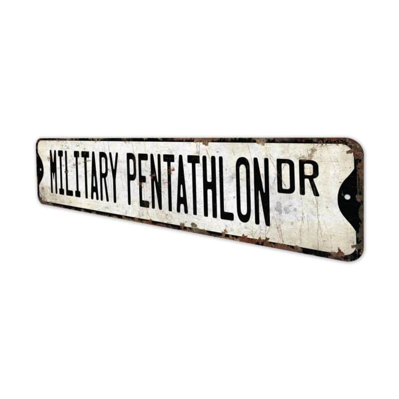 Military-Pentathlon-Premium-Quality-Rustic-Metal-Sign-4