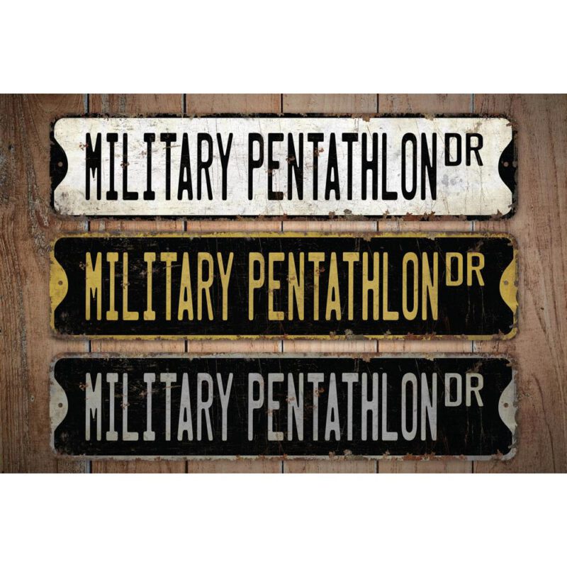 Military-Pentathlon-Premium-Quality-Rustic-Metal-Sign-Images