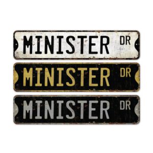 Minister-Premium-Quality-Rustic-Metal-Sign-2