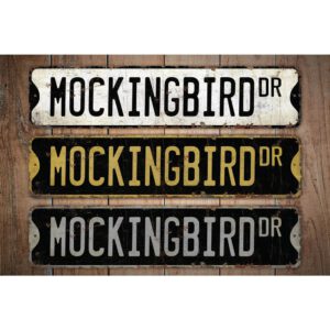 Mockingbird-Premium-Quality-Rustic-Metal-Sign-Images