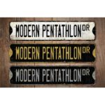 Modern-Pentathlon-Premium-Quality-Rustic-Metal-Sign-Images