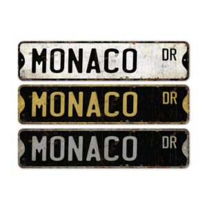 Monaco-Premium-Quality-Rustic-Metal-Sign-2