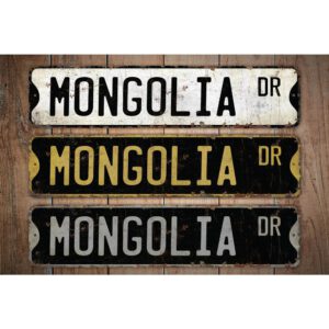 Mongolia-Premium-Quality-Rustic-Metal-Sign-Images