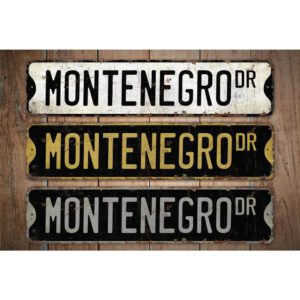 Montenegro-Premium-Quality-Rustic-Metal-Sign-Images