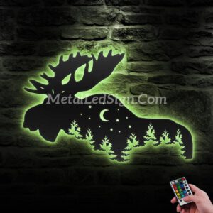 Moose-Alternative-Metal-Wall-Art-Led-Light-6