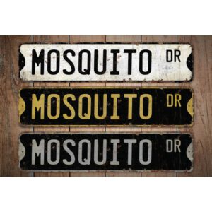 Mosquito-Premium-Quality-Rustic-Metal-Sign-Images