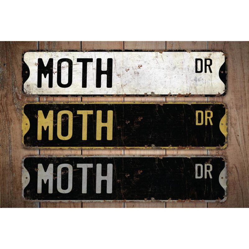 Moth-Premium-Quality-Rustic-Metal-Sign-Images