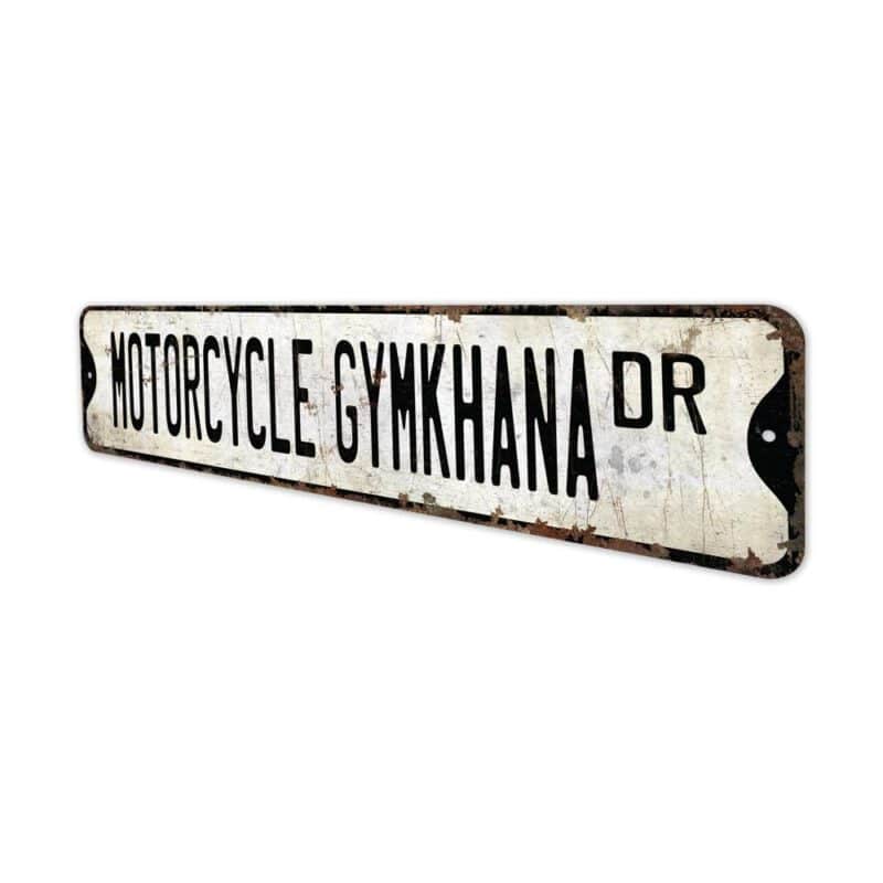 Motorcycle-Gymkhana-Premium-Quality-Rustic-Metal-Sign-4