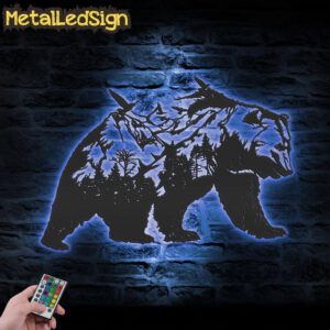 Mountain-Bear-Metal-Wall-Art-LED-Light-3.jpg