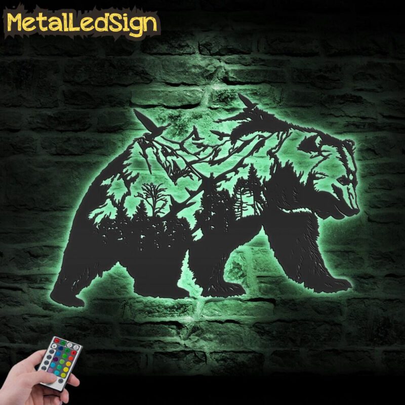 Mountain-Bear-Metal-Wall-Art-LED-Light-7.jpg