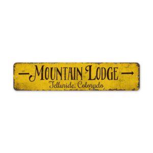 Mountain-Lodge-EST-Premium-Quality-Rustic-Metal-Sign-2