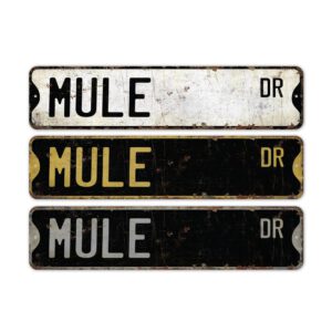 Mule-Premium-Quality-Rustic-Metal-Sign-2