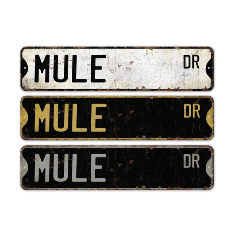 Mule-Premium-Quality-Rustic-Metal-Sign-2