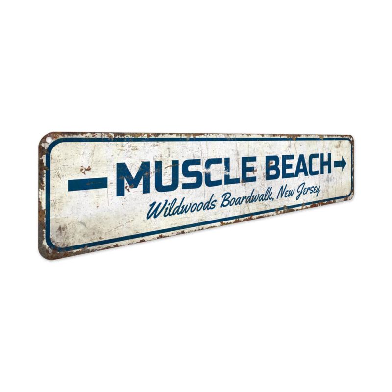 Muscle-Beach-Sign-Premium-Quality-Rustic-Metal-Sign-3